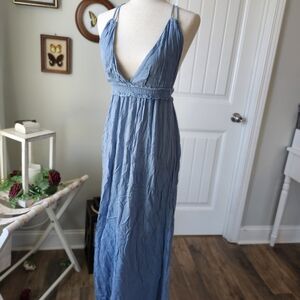 Ecote Slate Blue Maxi Dress